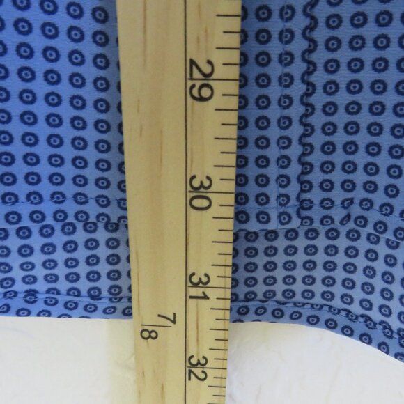 Haggar* Men's Short Sleeve Button Down Curved Hem Chest Pocket Shirt~ Size XXL - Picture 8 of 11